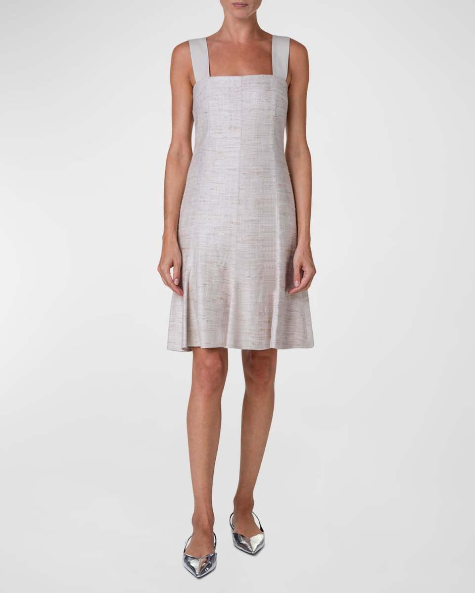 Indian Silk Dress with Wide Straps